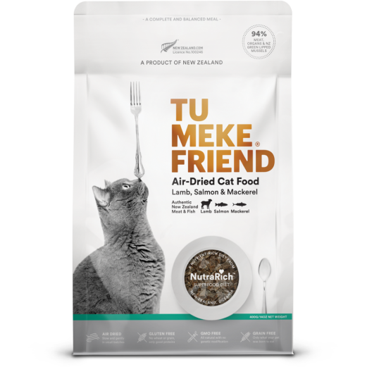 TMF Air-Dried Natural Cat Food Lamb, Salmon and Mackerel 400g