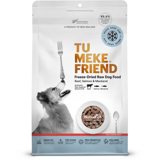 TMF Freeze-Dried Natural Dog Food Beef, Salmon and Mackerel 320g