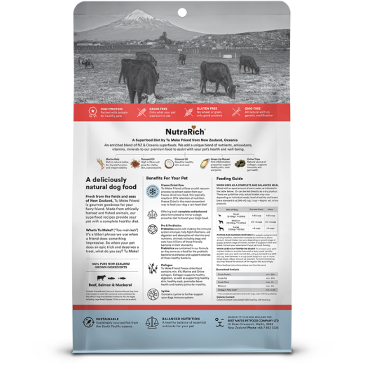 TMF Freeze-Dried Natural Dog Food Beef, Salmon and Mackerel 320g