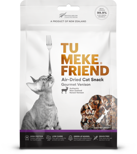 TMF Air-Dried Cat Snack Gourmet Venison 120g
