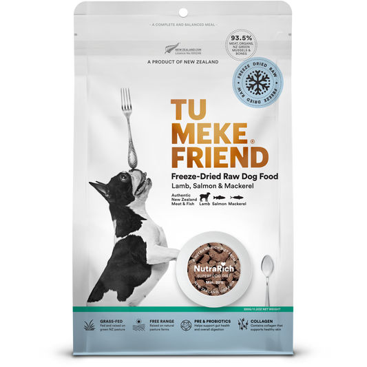 TMF Freeze-Dried Natural Dog Food Lamb, Salmon and Mackerel 320g