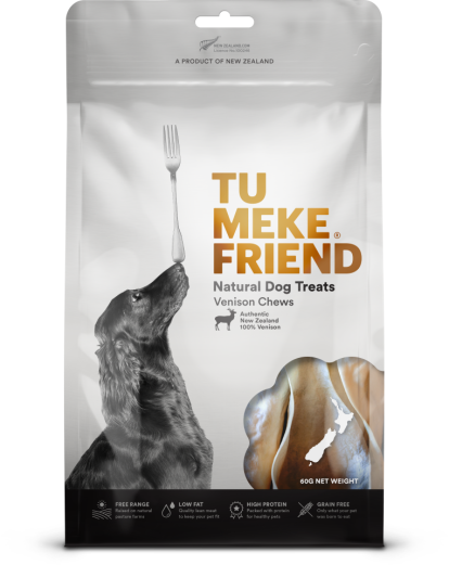 TMF Air-Dried Natural Dog Treats Venison Chews 60g